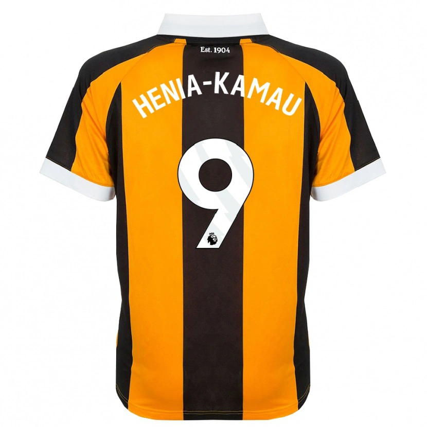 Danxen Niño Camiseta Sammy Henia-Kamau #9 Naranja Negro Blanco 1ª Equipación 2026/27 La Camisa México