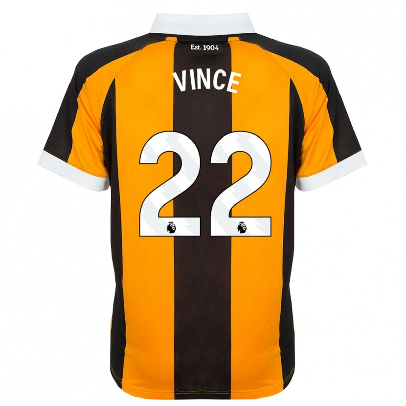 Danxen Niño Camiseta Anna Vince #22 Naranja Negro Blanco 1ª Equipación 2026/27 La Camisa México