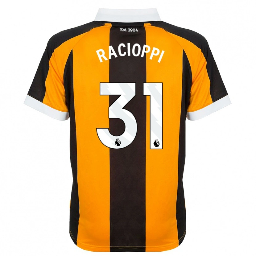 Danxen Niño Camiseta Anthony Racioppi #31 Naranja Negro Blanco 1ª Equipación 2026/27 La Camisa México