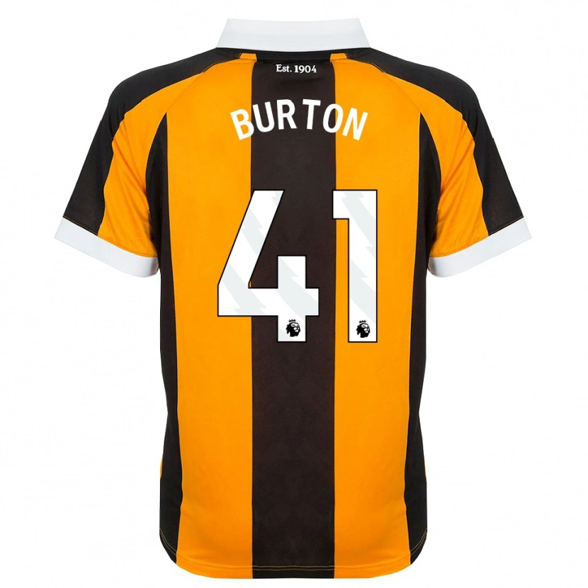 Danxen Niño Camiseta Jess Burton #41 Naranja Negro Blanco 1ª Equipación 2026/27 La Camisa México