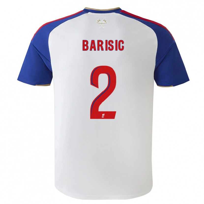 Danxen Niño Camiseta Teo Barisic #2 Azul Real Rojo Blanco 1ª Equipación 2026/27 La Camisa México