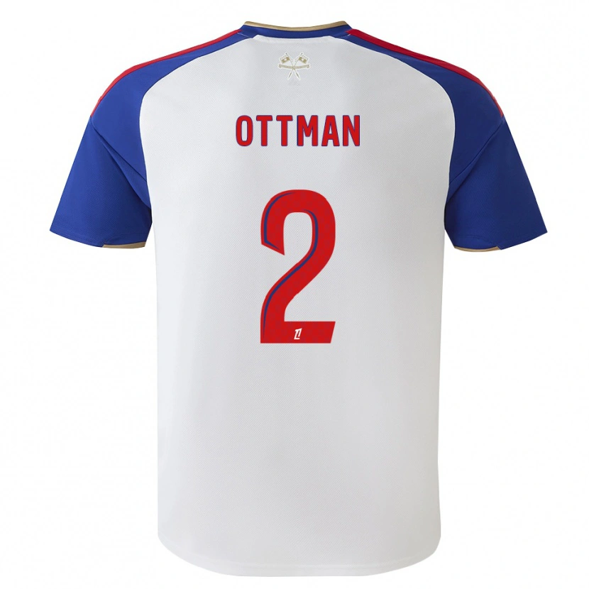 Danxen Niño Camiseta Ottman Katırağ #2 Azul Real Rojo Blanco 1ª Equipación 2026/27 La Camisa México