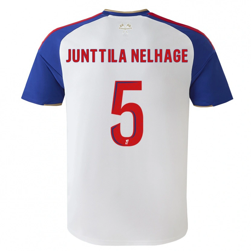Danxen Niño Camiseta Elma Junttila Nelhage #5 Azul Real Rojo Blanco 1ª Equipación 2026/27 La Camisa México