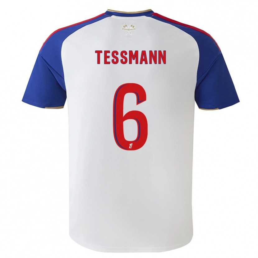 Danxen Niño Camiseta Tanner Tessmann #6 Azul Real Rojo Blanco 1ª Equipación 2026/27 La Camisa México