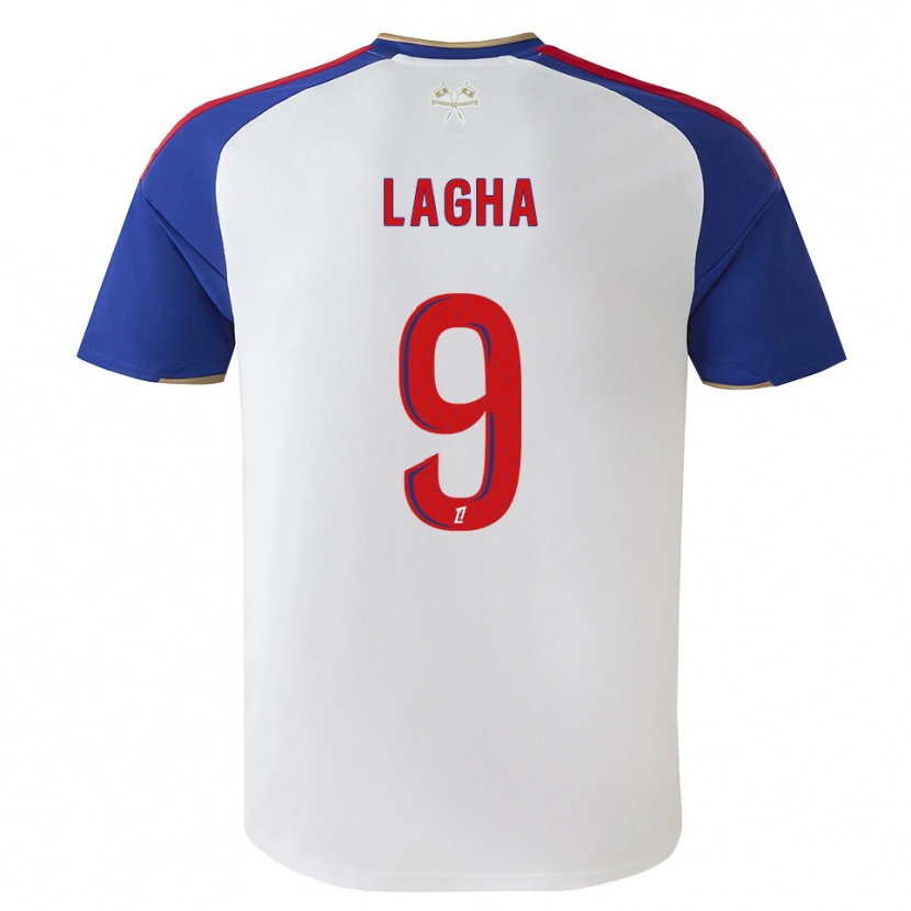 Danxen Niño Camiseta Yannis Lagha #9 Azul Real Rojo Blanco 1ª Equipación 2026/27 La Camisa México