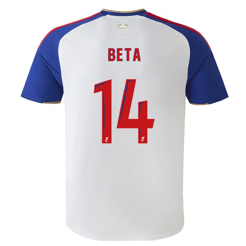 Danxen Niño Camiseta Nathanaël Beta #14 Azul Real Rojo Blanco 1ª Equipación 2026/27 La Camisa México
