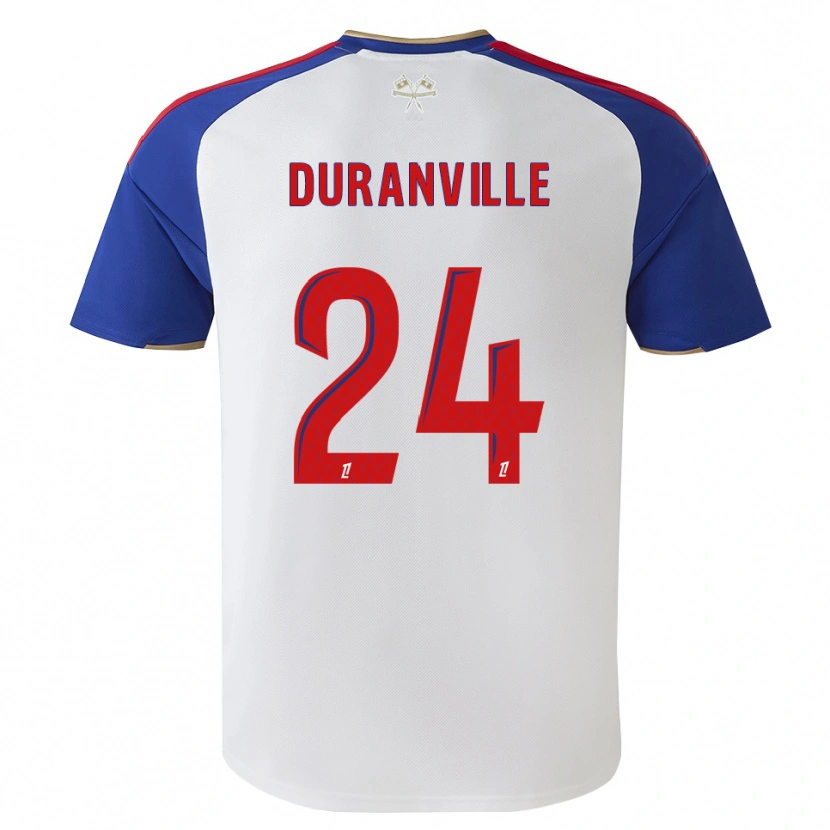 Danxen Niño Camiseta Julien Duranville #24 Azul Real Rojo Blanco 1ª Equipación 2026/27 La Camisa México