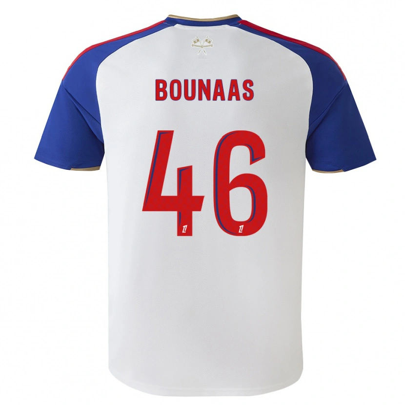 Danxen Niño Camiseta Idris Bounaas #46 Azul Real Rojo Blanco 1ª Equipación 2026/27 La Camisa México