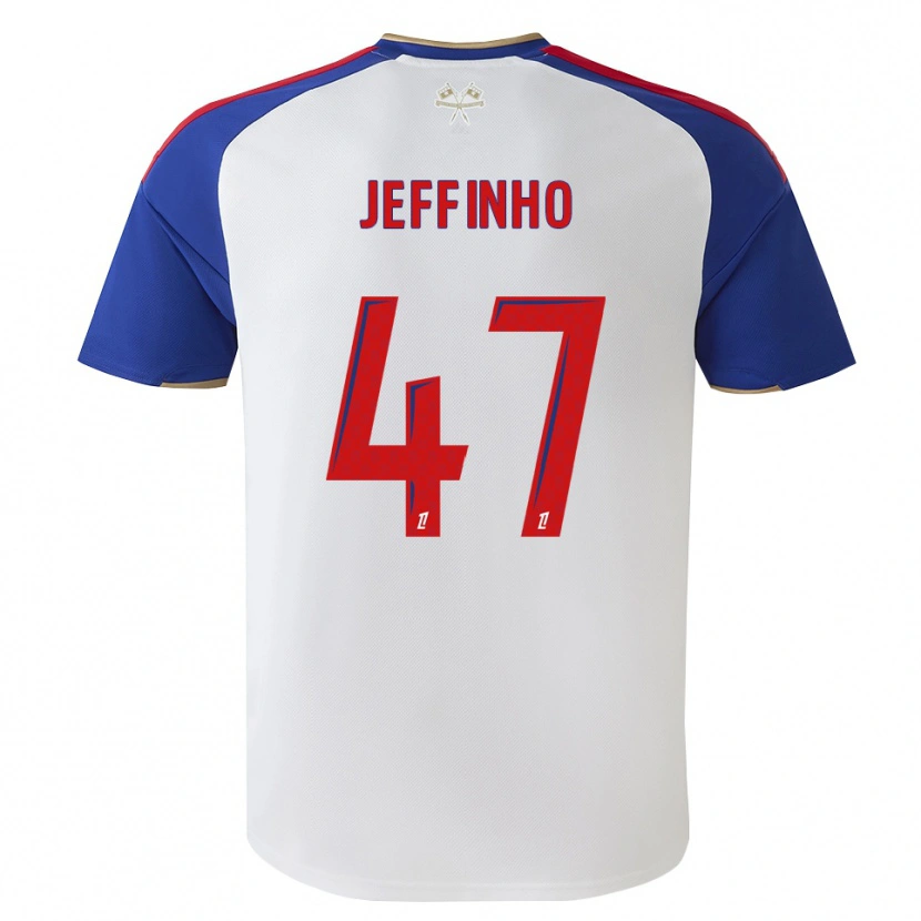 Danxen Niño Camiseta Jeffinho #47 Azul Real Rojo Blanco 1ª Equipación 2026/27 La Camisa México