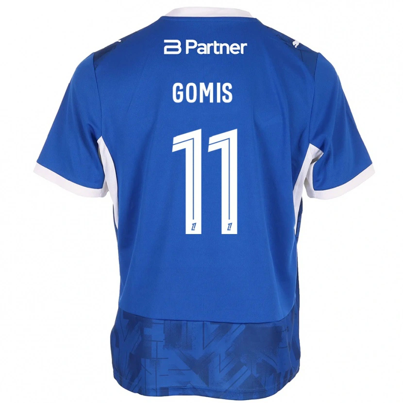 Danxen Niño Camiseta Iron Gomis #11 Azul Medio Blanco 1ª Equipación 2026/27 La Camisa México