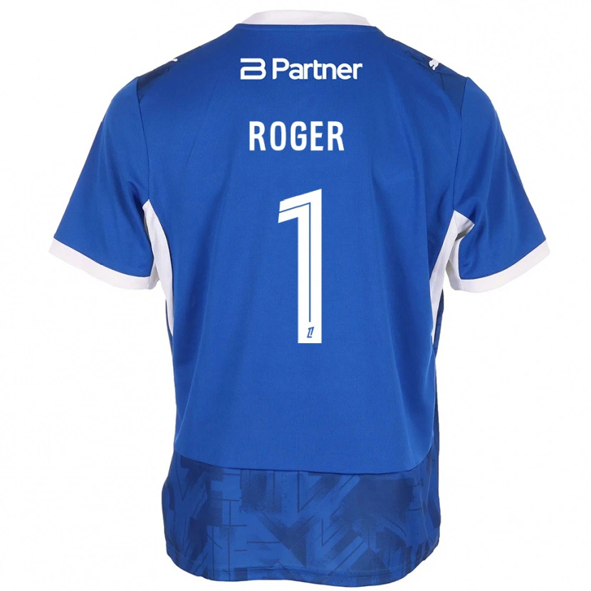 Danxen Niño Camiseta Ethan Roger #1 Azul Medio Blanco 1ª Equipación 2026/27 La Camisa México