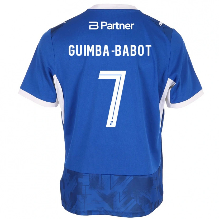 Danxen Niño Camiseta Khays Guimba-Babot #7 Azul Medio Blanco 1ª Equipación 2026/27 La Camisa México