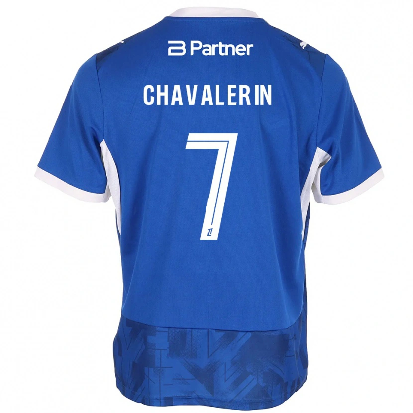 Danxen Niño Camiseta Xavier Chavalerin #7 Azul Medio Blanco 1ª Equipación 2026/27 La Camisa México