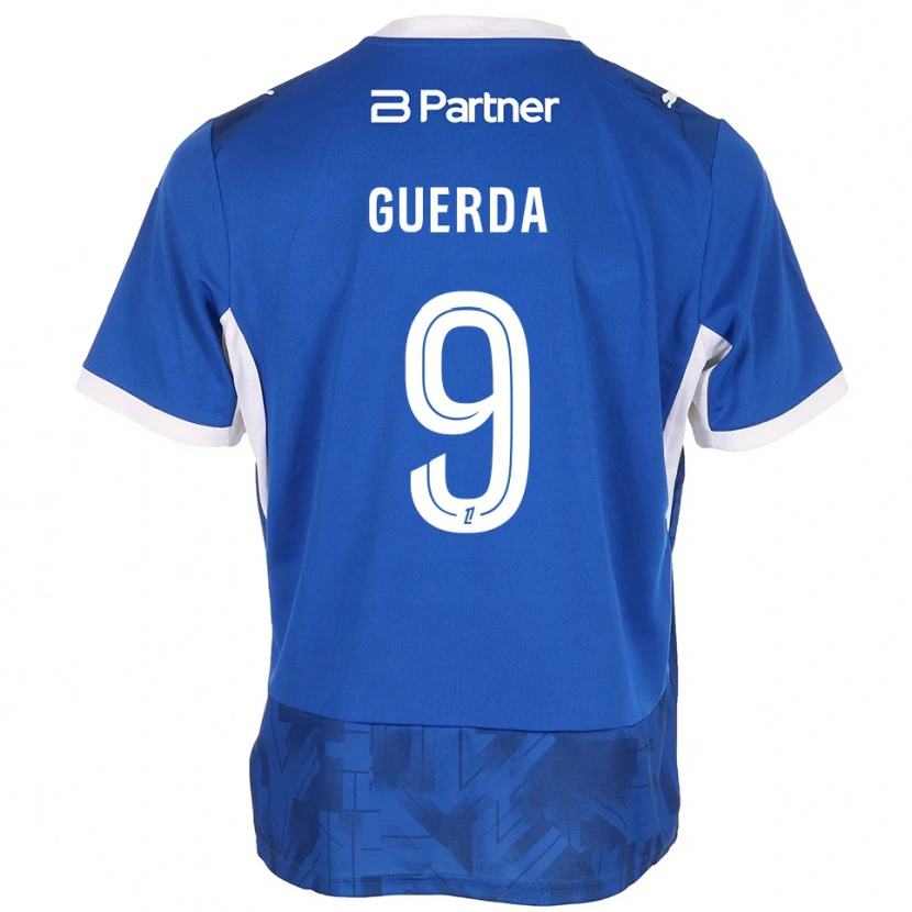 Danxen Niño Camiseta Rylan Guerda #9 Azul Medio Blanco 1ª Equipación 2026/27 La Camisa México
