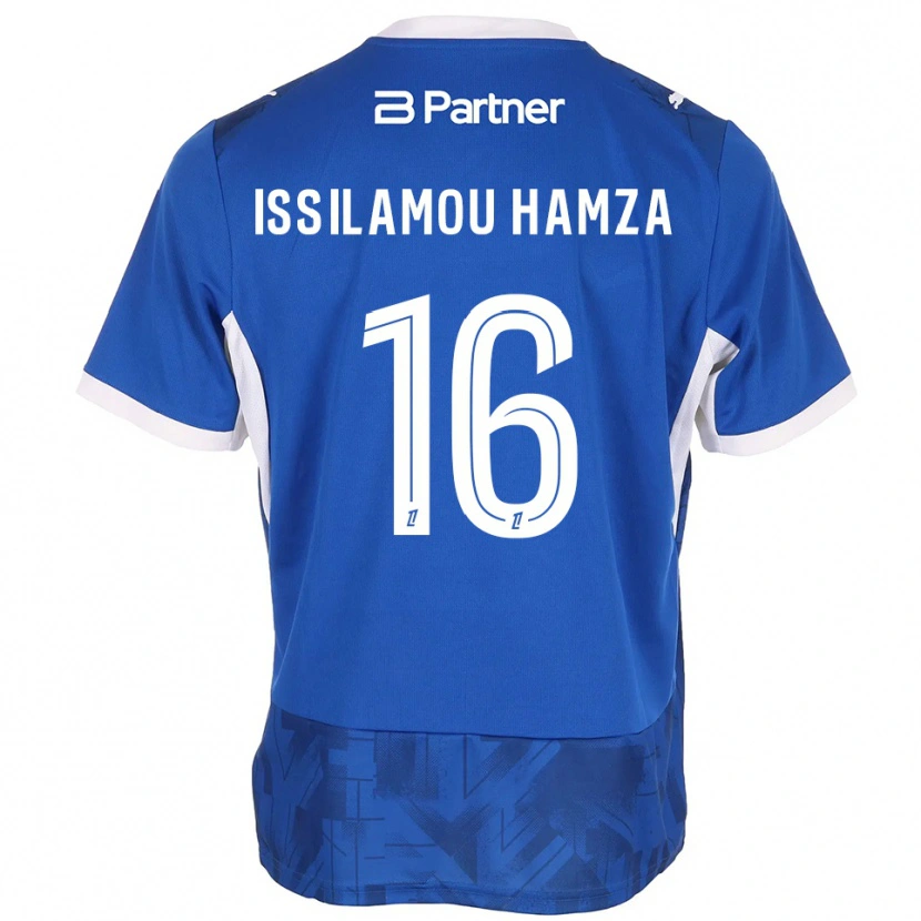 Danxen Niño Camiseta Fayyad Issilamou Hamza #16 Azul Medio Blanco 1ª Equipación 2026/27 La Camisa México