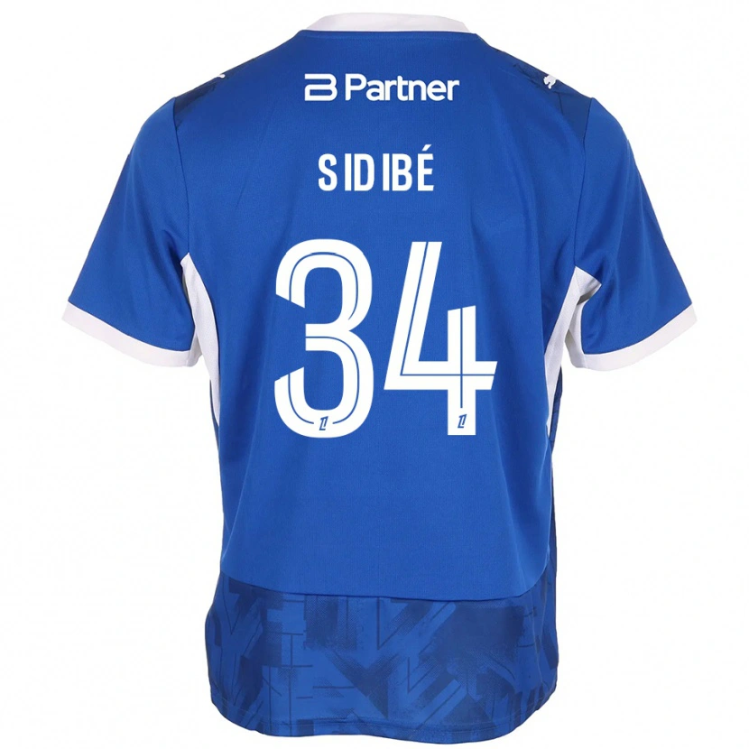 Danxen Niño Camiseta Aly Sidibé #34 Azul Medio Blanco 1ª Equipación 2026/27 La Camisa México