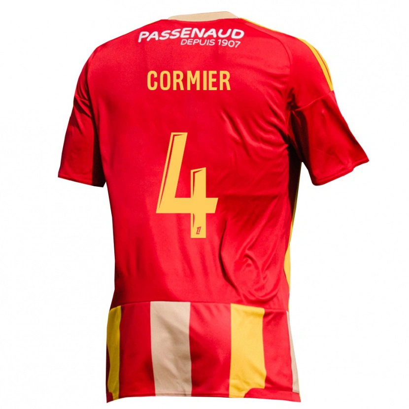 Danxen Niño Camiseta Leny Cormier #4 Rojo Amarillo Verde 1ª Equipación 2026/27 La Camisa México