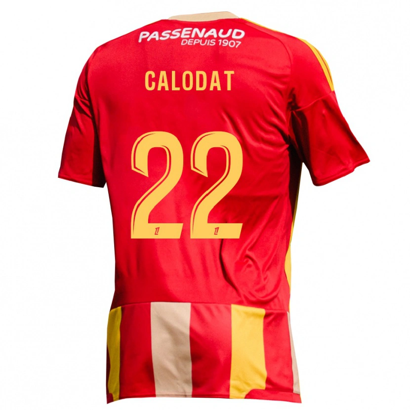 Danxen Niño Camiseta Lucas Calodat #22 Rojo Amarillo Verde 1ª Equipación 2026/27 La Camisa México