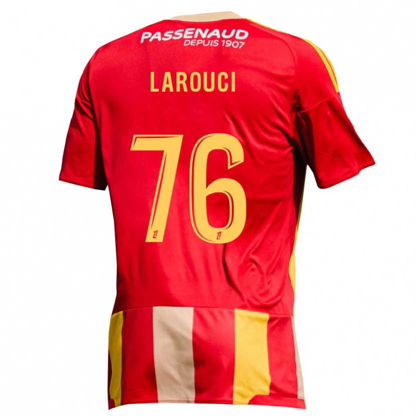 Danxen Niño Camiseta Yasser Larouci #76 Rojo Amarillo Verde 1ª Equipación 2026/27 La Camisa México