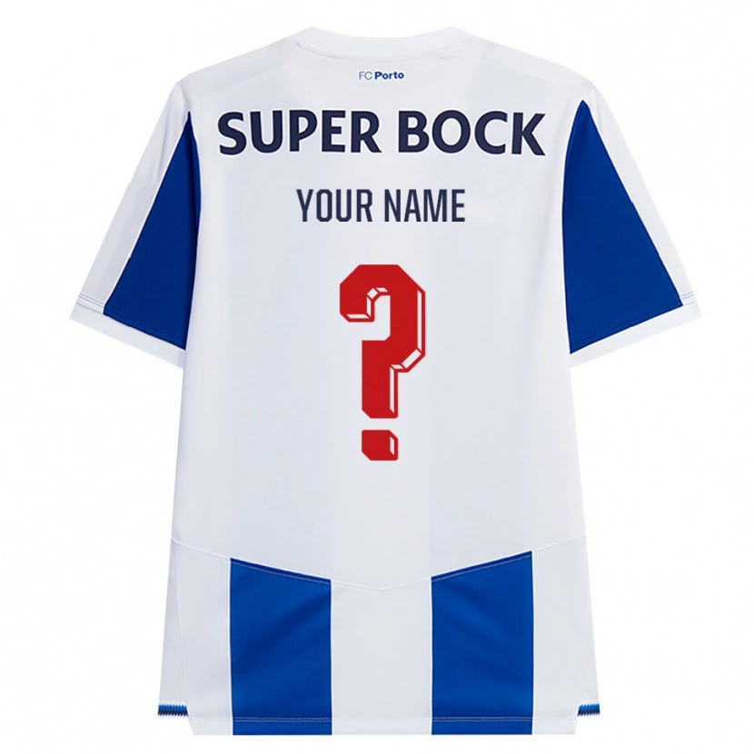 Danxen Niño Camiseta Su Nombre #0 Azul Blanco Rojo 1ª Equipación 2026/27 La Camisa México