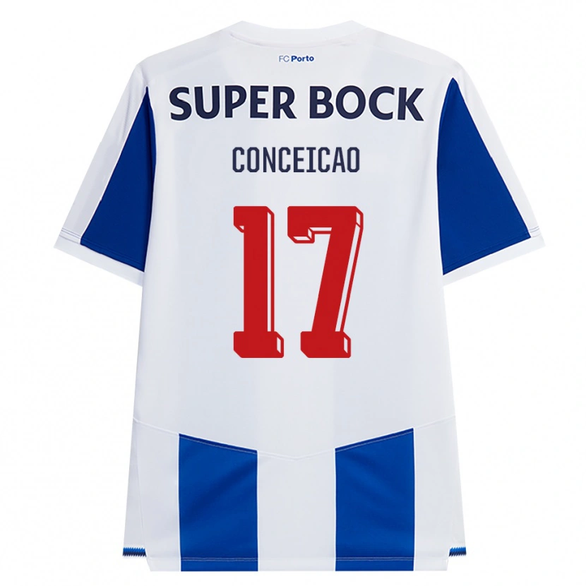 Danxen Niño Camiseta Rodrigo Conceicao #17 Azul Blanco Rojo 1ª Equipación 2026/27 La Camisa México