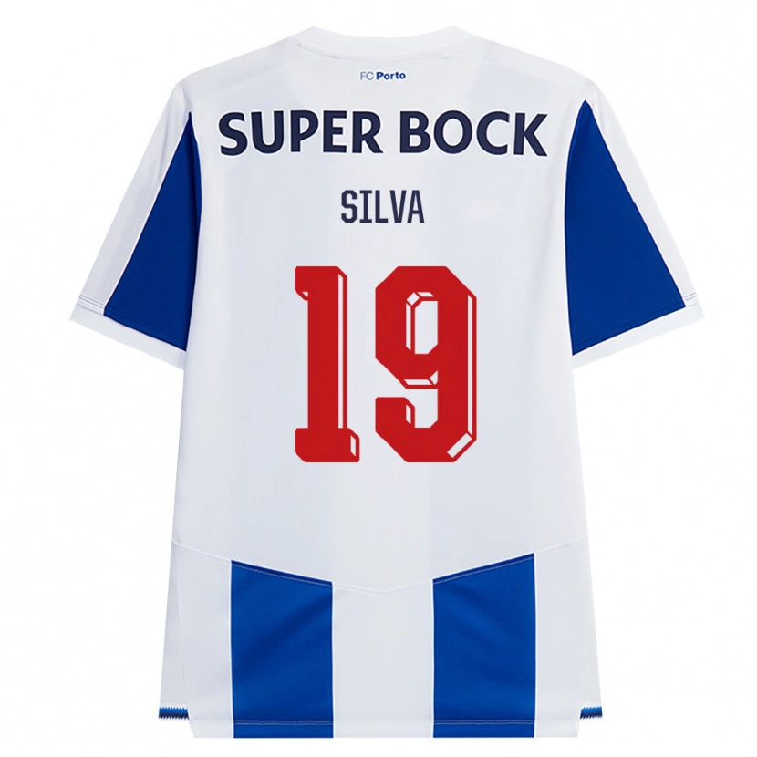 Danxen Niño Camiseta André Silva #19 Azul Blanco Rojo 1ª Equipación 2026/27 La Camisa México