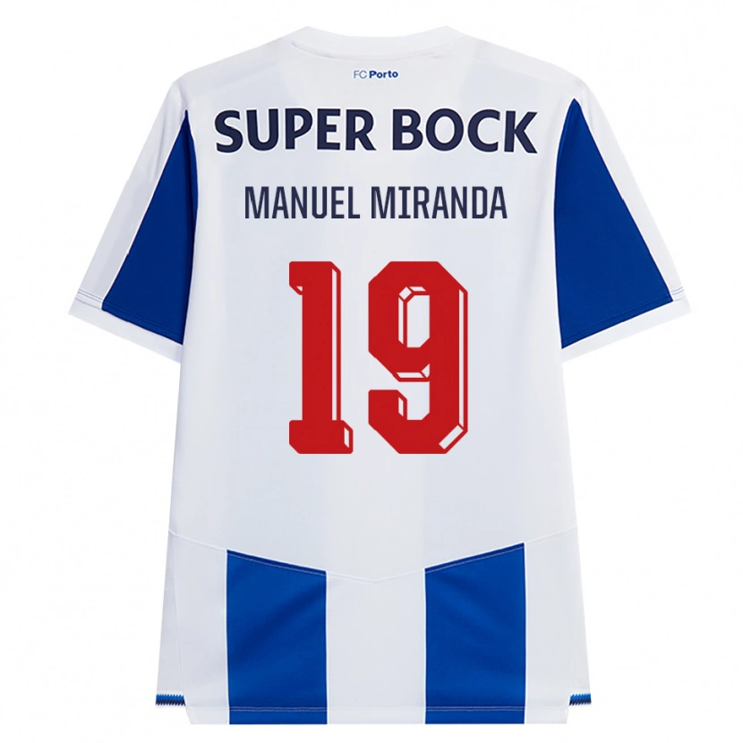 Danxen Niño Camiseta Manuel Miranda #19 Azul Blanco Rojo 1ª Equipación 2026/27 La Camisa México