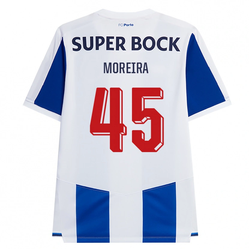 Danxen Niño Camiseta João Moreira #45 Azul Blanco Rojo 1ª Equipación 2026/27 La Camisa México