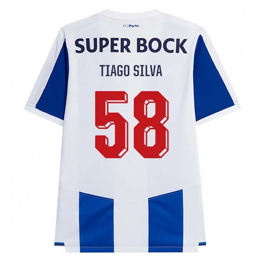 Danxen Niño Camiseta Tiago Silva #58 Azul Blanco Rojo 1ª Equipación 2026/27 La Camisa México