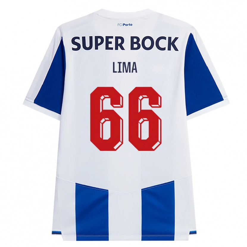 Danxen Niño Camiseta Bernardo Lima #66 Azul Blanco Rojo 1ª Equipación 2026/27 La Camisa México