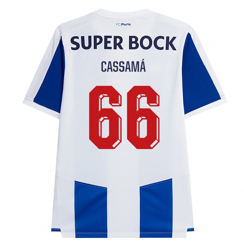 Danxen Niño Camiseta Adramane Cassamá #66 Azul Blanco Rojo 1ª Equipación 2026/27 La Camisa México