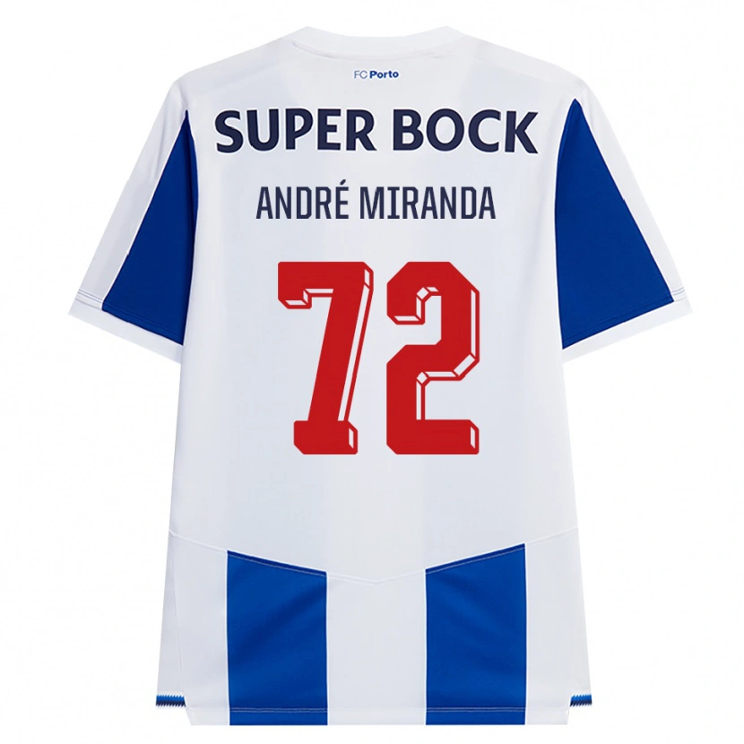 Danxen Niño Camiseta André Miranda #72 Azul Blanco Rojo 1ª Equipación 2026/27 La Camisa México