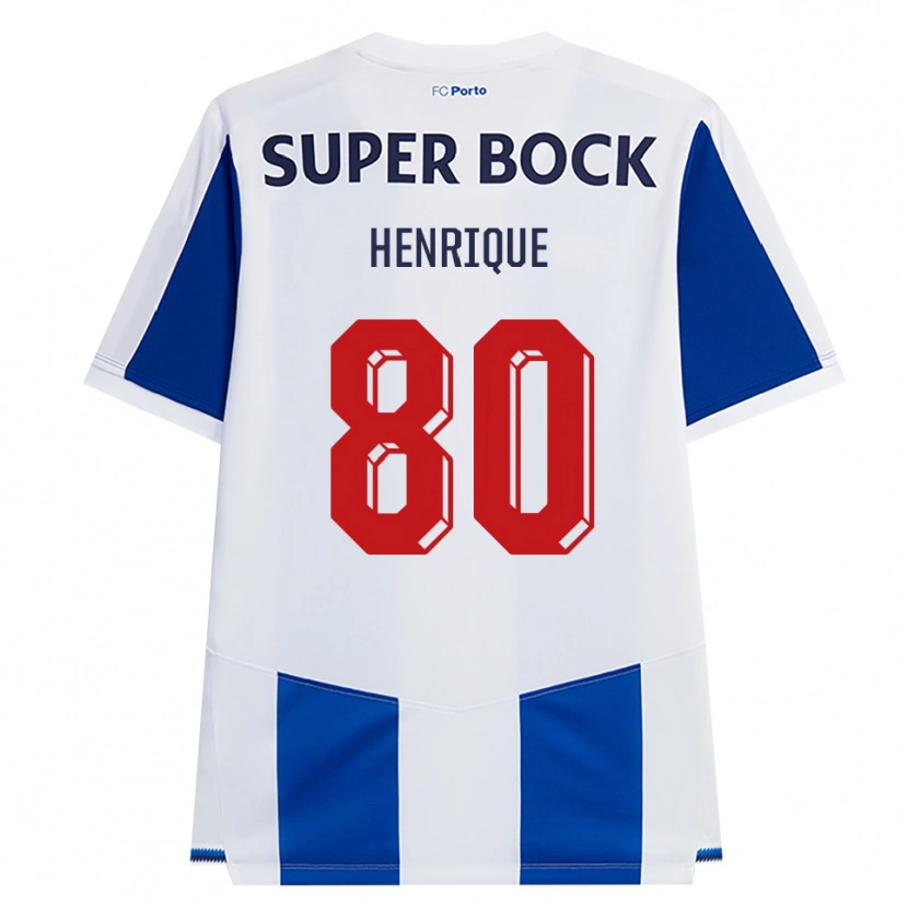 Danxen Niño Camiseta Kaio Henrique #80 Azul Blanco Rojo 1ª Equipación 2026/27 La Camisa México