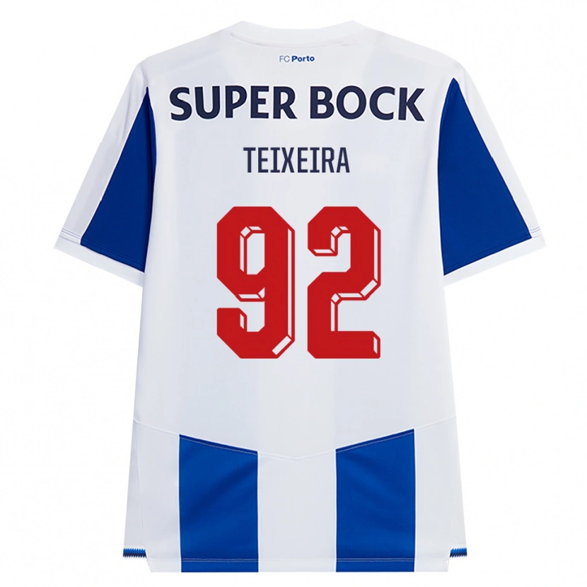 Danxen Niño Camiseta João Teixeira #92 Azul Blanco Rojo 1ª Equipación 2026/27 La Camisa México