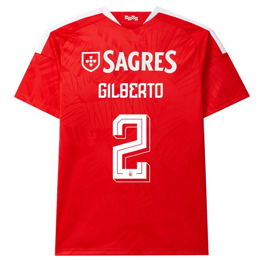 Danxen Niño Camiseta Gilberto #2 Rojo Blanco Amarillo 1ª Equipación 2026/27 La Camisa México