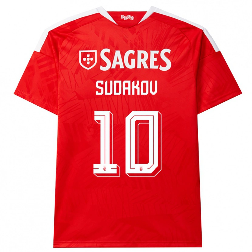 Danxen Niño Camiseta Georgiy Sudakov #10 Rojo Blanco Amarillo 1ª Equipación 2026/27 La Camisa México