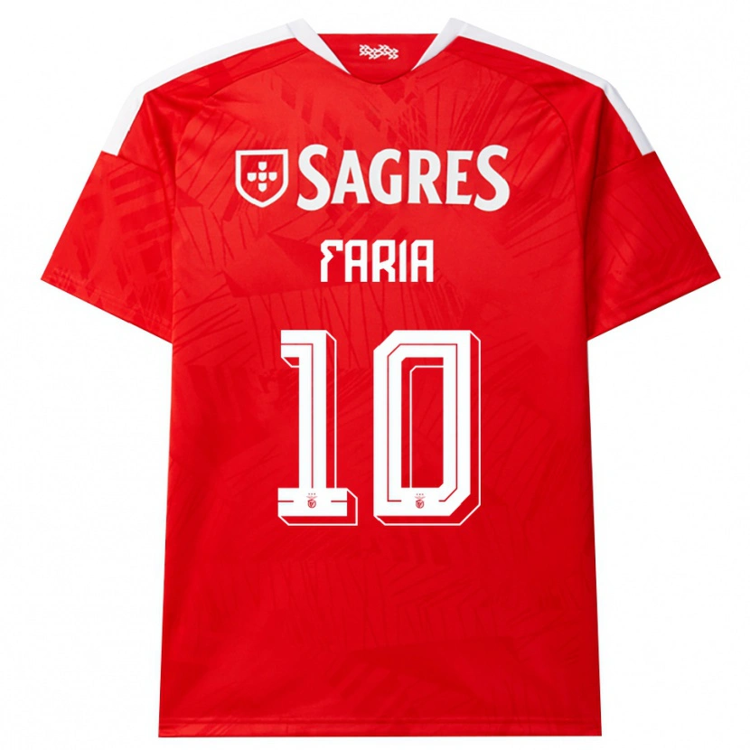 Danxen Niño Camiseta Andreia Faria #10 Rojo Blanco Amarillo 1ª Equipación 2026/27 La Camisa México