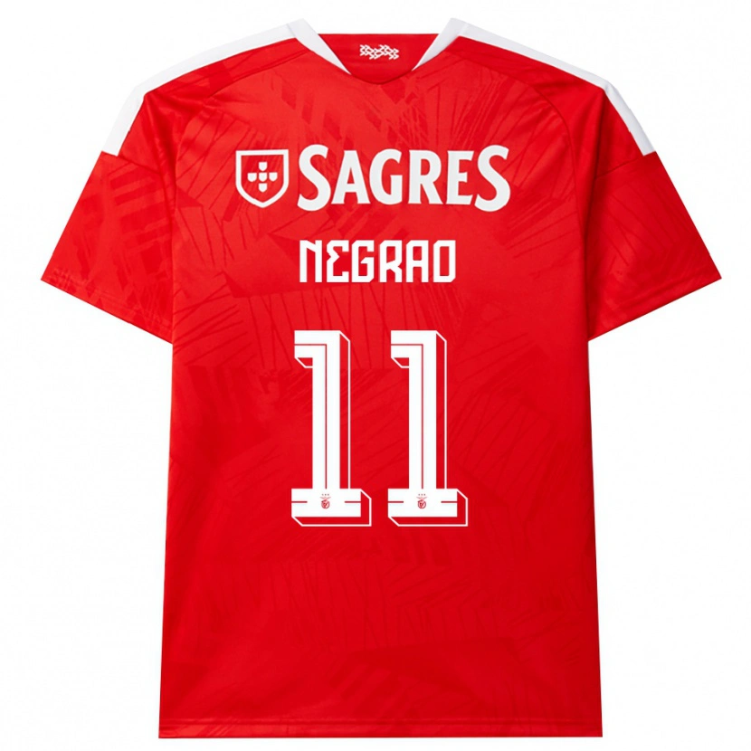 Danxen Niño Camiseta Maria Negrao #11 Rojo Blanco Amarillo 1ª Equipación 2026/27 La Camisa México