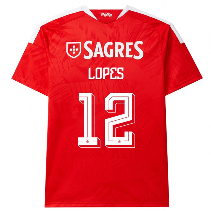 Danxen Niño Camiseta Leonardo Lopes #12 Rojo Blanco Amarillo 1ª Equipación 2026/27 La Camisa México