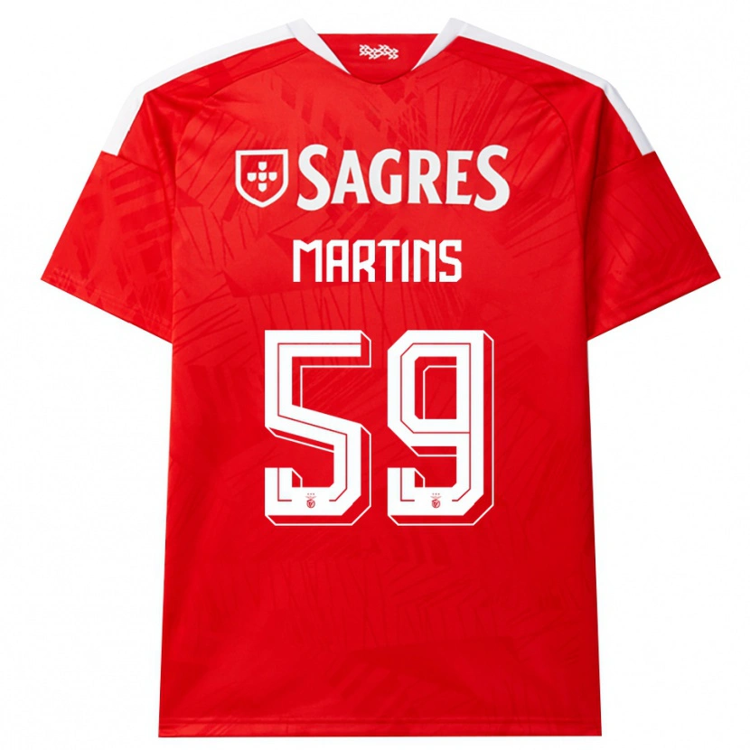 Danxen Niño Camiseta Leandro Martins #59 Rojo Blanco Amarillo 1ª Equipación 2026/27 La Camisa México