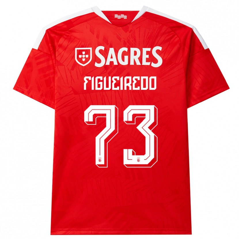 Danxen Niño Camiseta Miguel Figueiredo #73 Rojo Blanco Amarillo 1ª Equipación 2026/27 La Camisa México