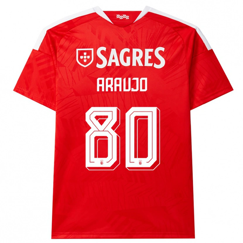 Danxen Niño Camiseta Lais Araujo #80 Rojo Blanco Amarillo 1ª Equipación 2026/27 La Camisa México