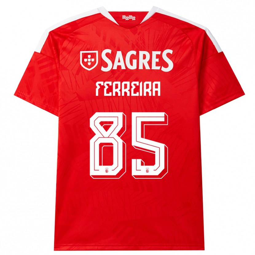 Danxen Niño Camiseta Martim Ferreira #85 Rojo Blanco Amarillo 1ª Equipación 2026/27 La Camisa México