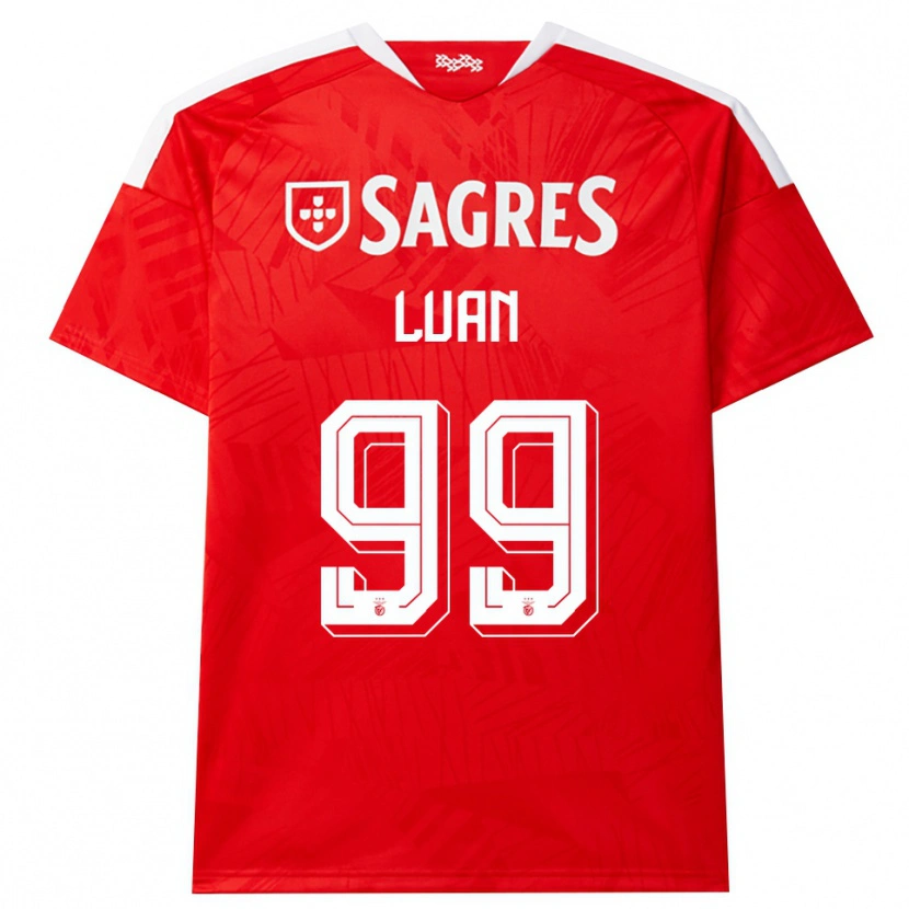 Danxen Niño Camiseta Luan #99 Rojo Blanco Amarillo 1ª Equipación 2026/27 La Camisa México