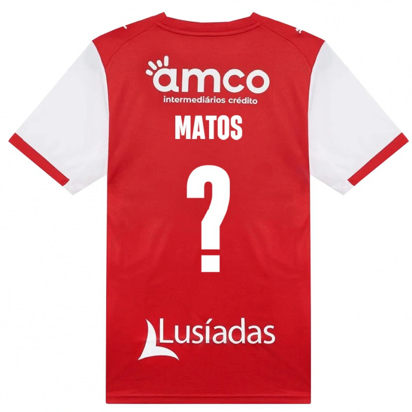 Danxen Niño Camiseta Francisco Matos #0 Rojo Blanco Negro 1ª Equipación 2026/27 La Camisa México