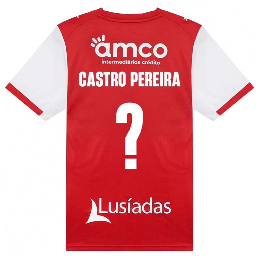 Danxen Niño Camiseta Rodrigo Castro Pereira #0 Rojo Blanco Negro 1ª Equipación 2026/27 La Camisa México