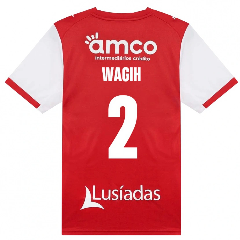 Danxen Niño Camiseta Youssef Wagih #2 Rojo Blanco Negro 1ª Equipación 2026/27 La Camisa México