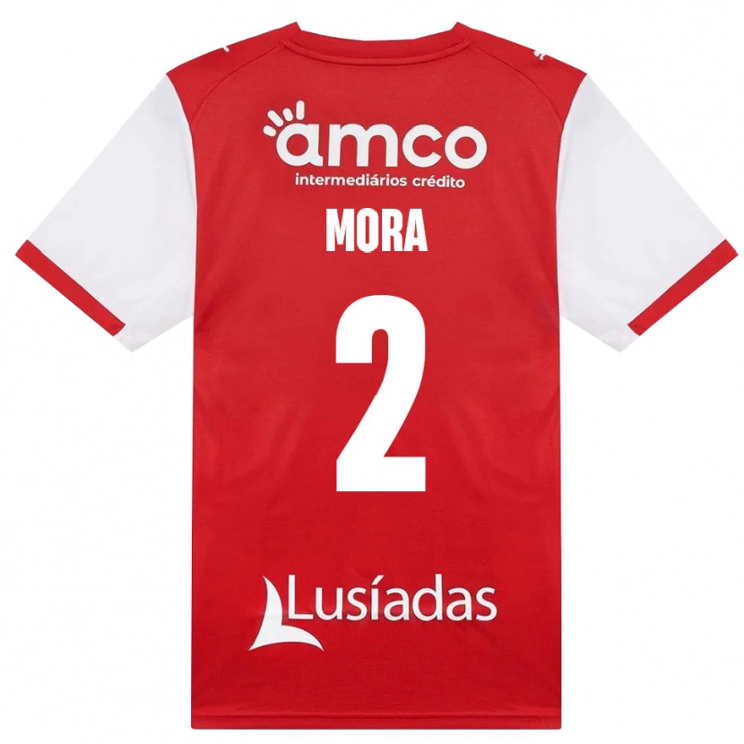Danxen Niño Camiseta Ziad Mora #2 Rojo Blanco Negro 1ª Equipación 2026/27 La Camisa México