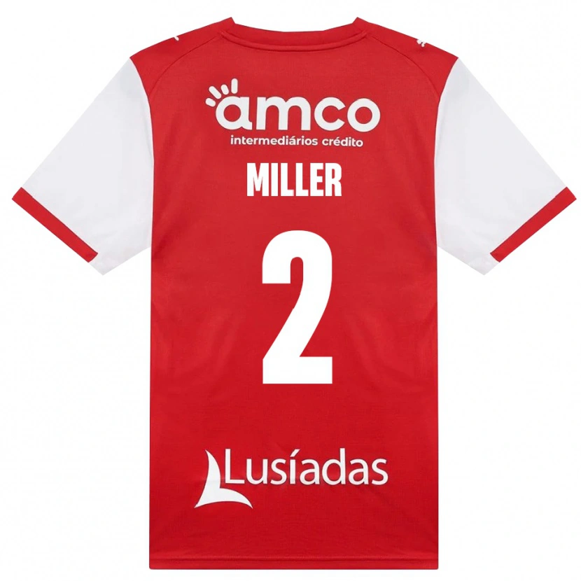 Danxen Niño Camiseta Maria Miller #2 Rojo Blanco Negro 1ª Equipación 2026/27 La Camisa México