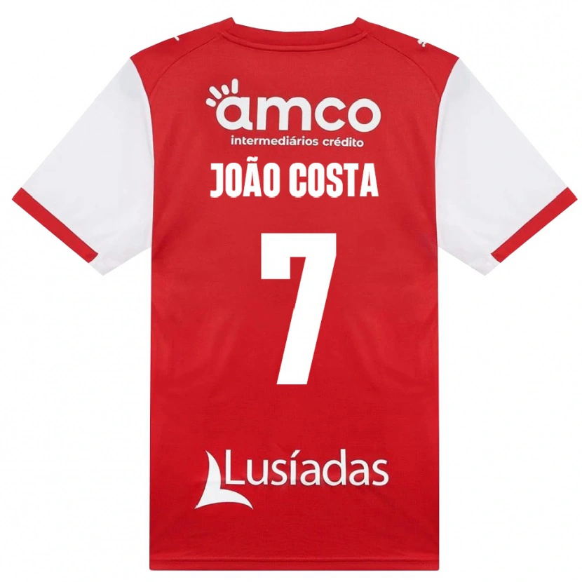 Danxen Niño Camiseta João Costa #7 Rojo Blanco Negro 1ª Equipación 2026/27 La Camisa México